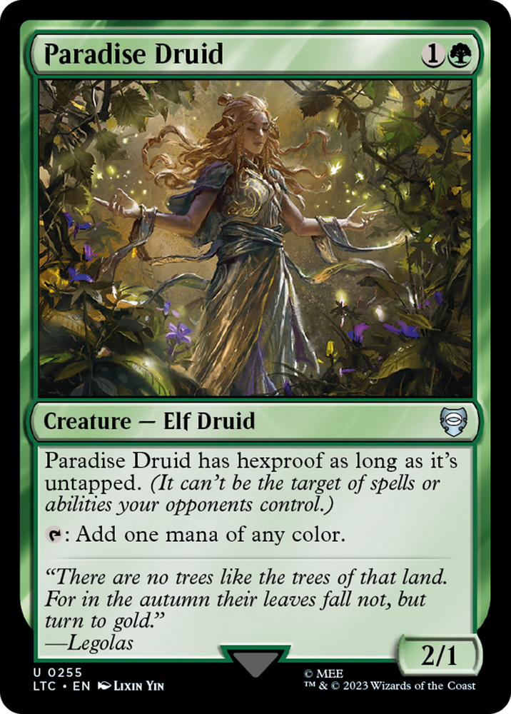 Paradise Druid [The Lord of the Rings: Tales of Middle-Earth Commander] Magic: The Gathering