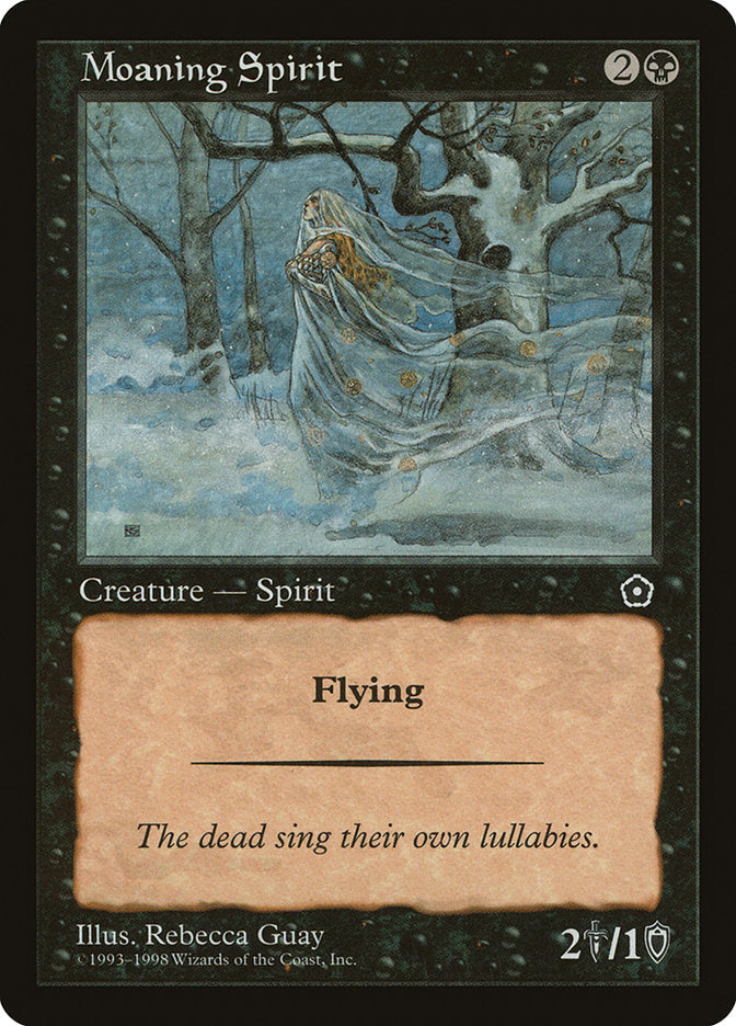 Moaning Spirit [Portal Second Age] Magic: The Gathering