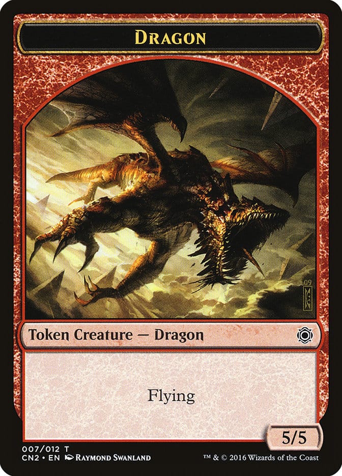 Dragon Token [Conspiracy: Take the Crown Tokens] Magic: The Gathering