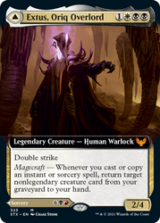 Extus, Oriq Overlord // Awaken the Blood Avatar (Extended Art) [Strixhaven: School of Mages] Magic: The Gathering
