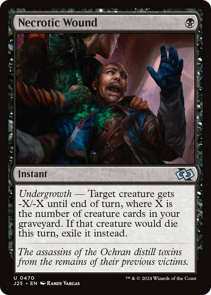 Necrotic Wound [Foundations Jumpstart] Magic: The Gathering