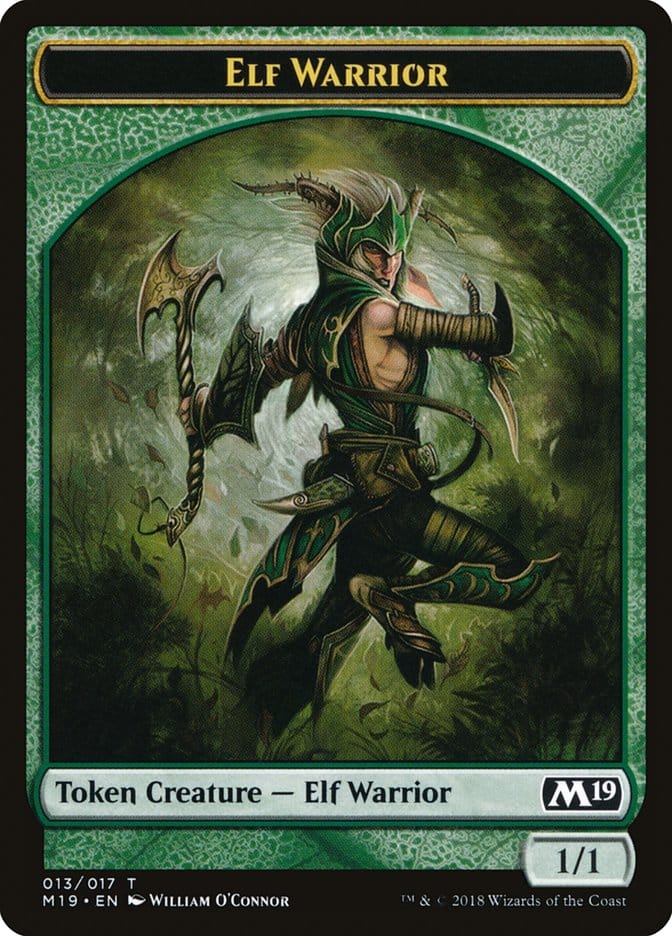 Elf Warrior Token [Core Set 2019 Tokens] Magic: The Gathering