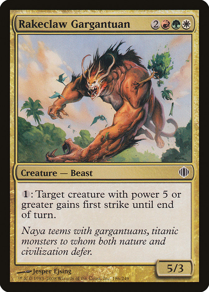 Rakeclaw Gargantuan [Shards of Alara] Magic: The Gathering