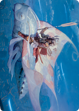 Sky-Blessed Samurai Art Card [Kamigawa: Neon Dynasty Art Series] Magic: The Gathering