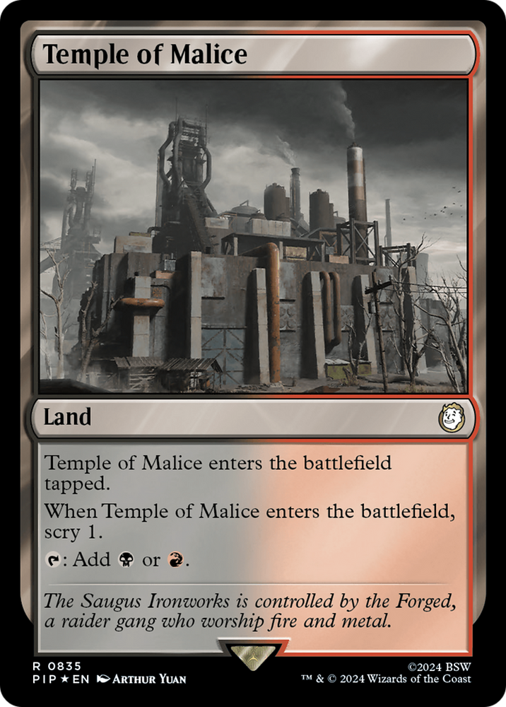 Temple of Malice (Surge Foil) [Fallout] Magic: The Gathering