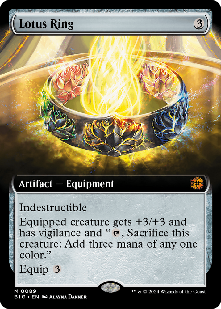 Lotus Ring (Extended Art) [Outlaws of Thunder Junction: The Big Score] Magic: The Gathering