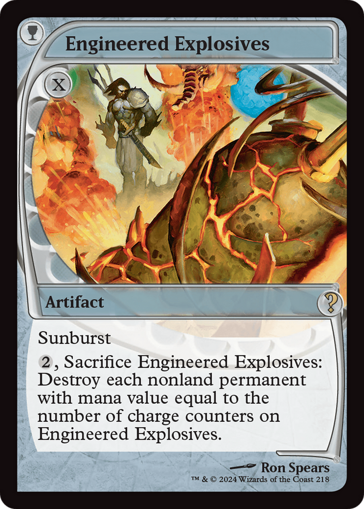 Engineered Explosives (Future Sight) [Mystery Booster 2] Magic: The Gathering