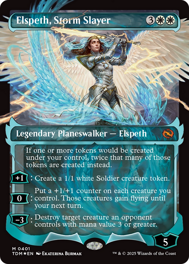 Elspeth, Storm Slayer (Showcase) (Japanese) [Tarkir: Dragonstorm] Magic: The Gathering