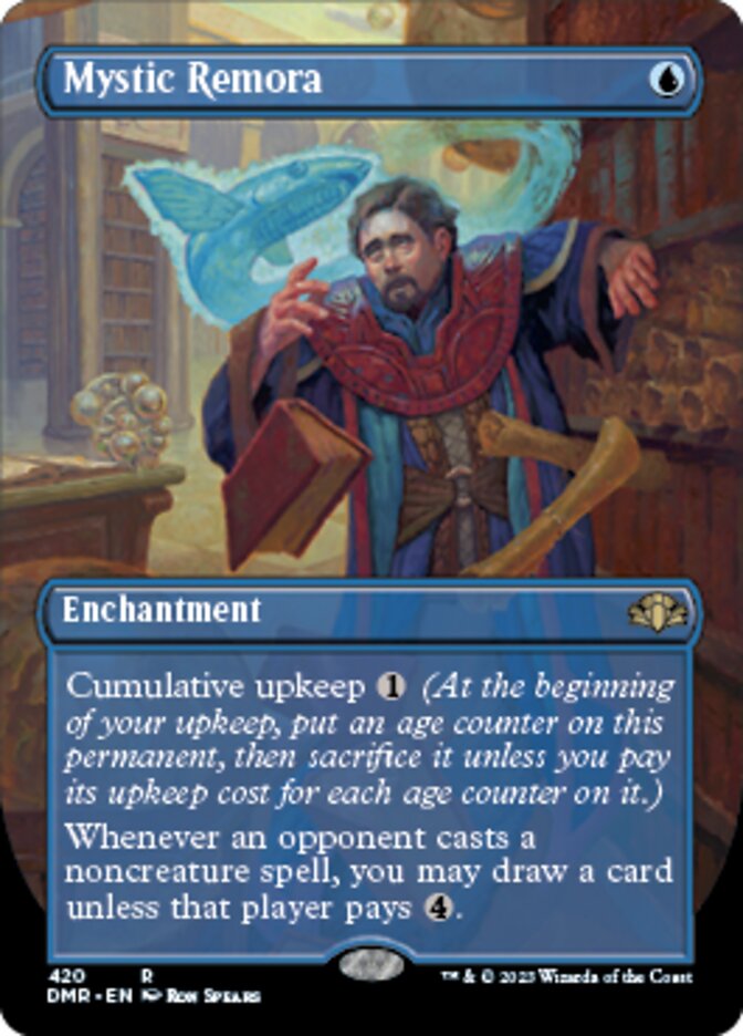 Mystic Remora (Borderless Alternate Art) [Dominaria Remastered] Magic: The Gathering