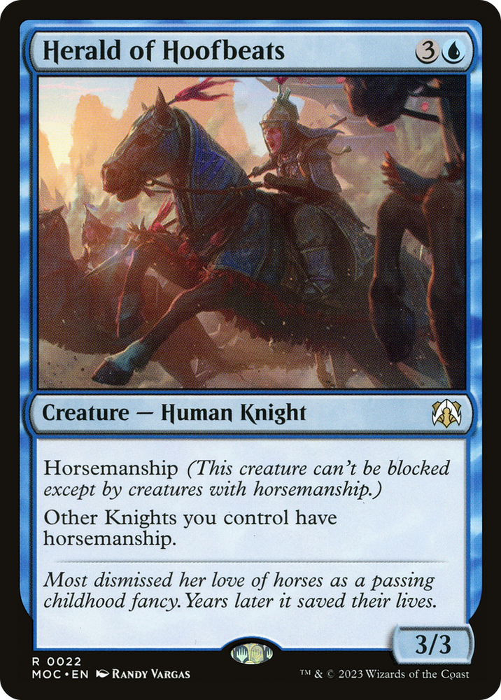 Herald of Hoofbeats [March of the Machine Commander] Magic: The Gathering