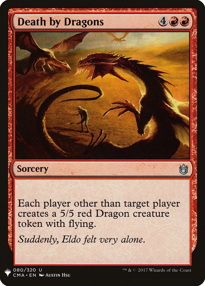 Death by Dragons [Mystery Booster] Magic: The Gathering