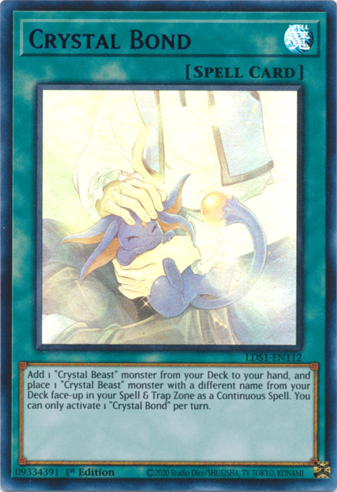 Crystal Bond (Green) [LDS1-EN112] Ultra Rare - Yugioh Cards For Your TCG Needs!