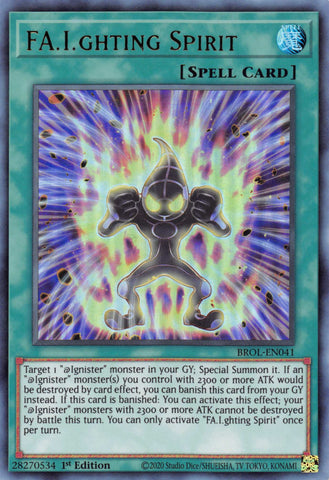 FA.I.ghting Spirit [BROL-EN041] Ultra Rare - Yugioh Cards For Your TCG Needs!
