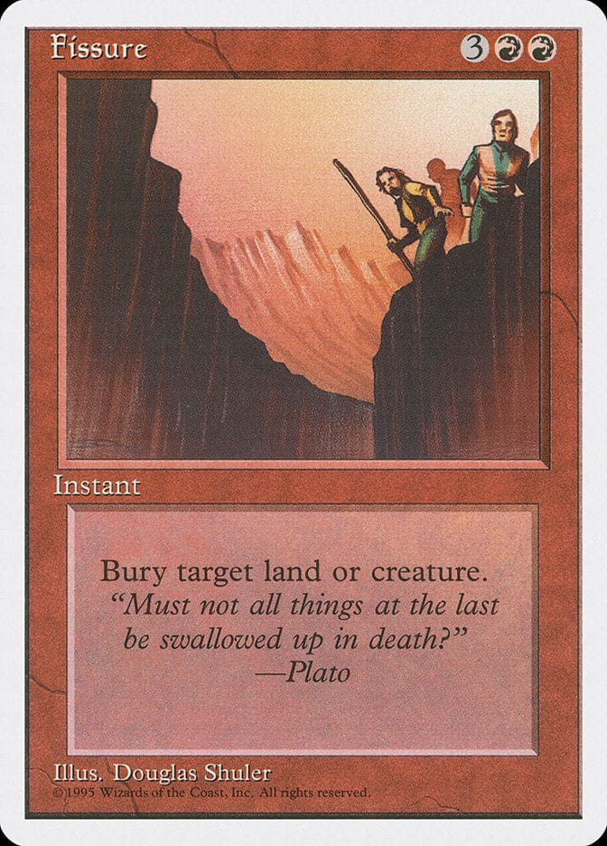Fissure [Fourth Edition] Magic: The Gathering