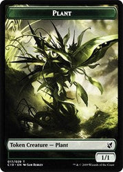 Plant // Morph Double-Sided Token [Commander 2019 Tokens] Magic: The Gathering
