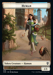 Spider // Human Double-Sided Token [Commander Legends: Battle for Baldur's Gate Tokens] Magic: The Gathering