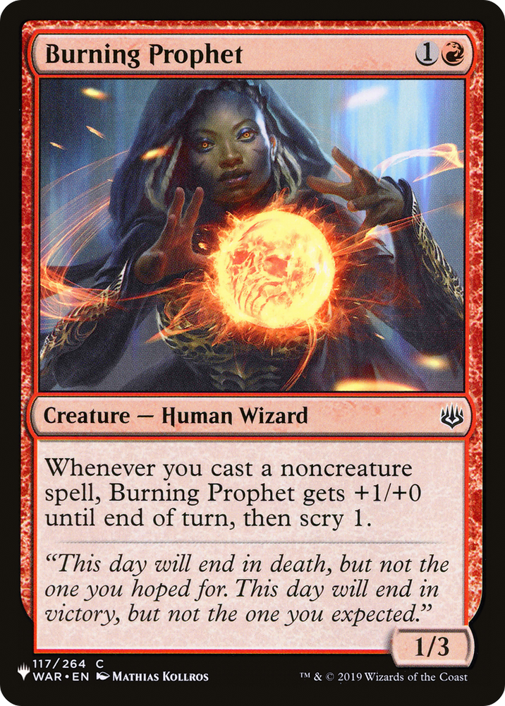Burning Prophet [The List] Magic: The Gathering