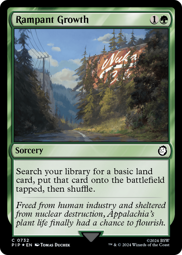 Rampant Growth (Surge Foil) [Fallout] Magic: The Gathering