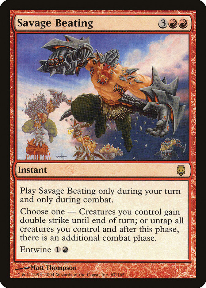 Savage Beating [Darksteel] Magic: The Gathering