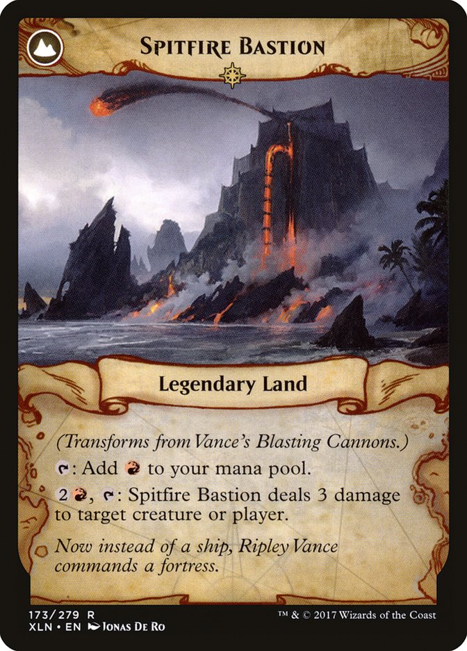 Vance's Blasting Cannons // Spitfire Bastion [Ixalan] Magic: The Gathering