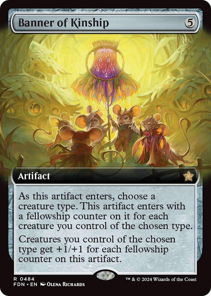 Banner of Kinship (Extended Art) [Foundations] Magic: The Gathering