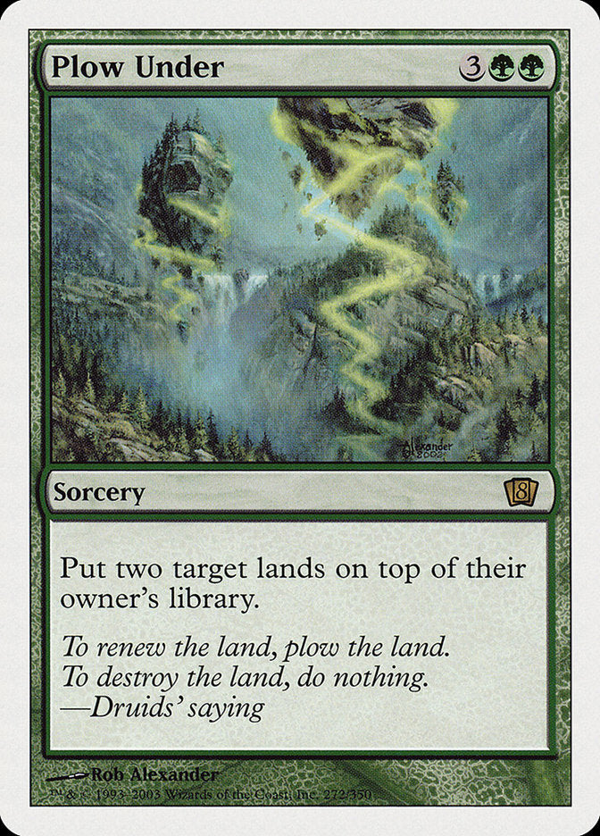 Plow Under (8th Edition) [Oversize Cards] Magic: The Gathering