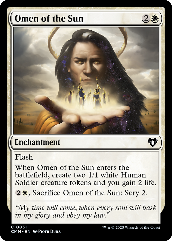 Omen of the Sun [Commander Masters] Magic: The Gathering