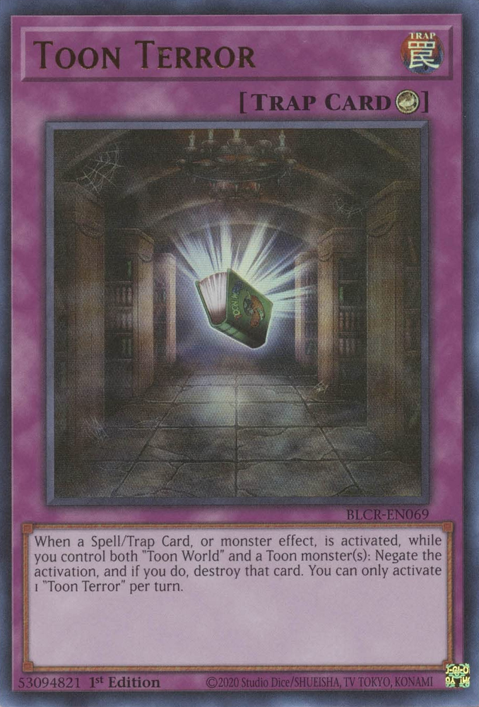 Toon Terror [BLCR-EN069] Ultra Rare - Yugioh Cards For Your TCG Needs!
