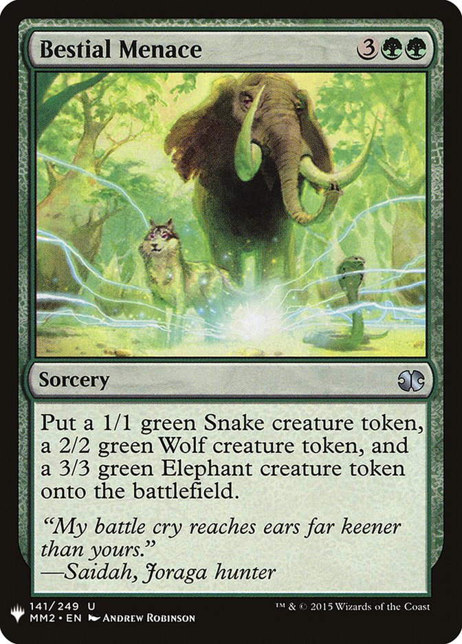 Bestial Menace [Mystery Booster] Magic: The Gathering