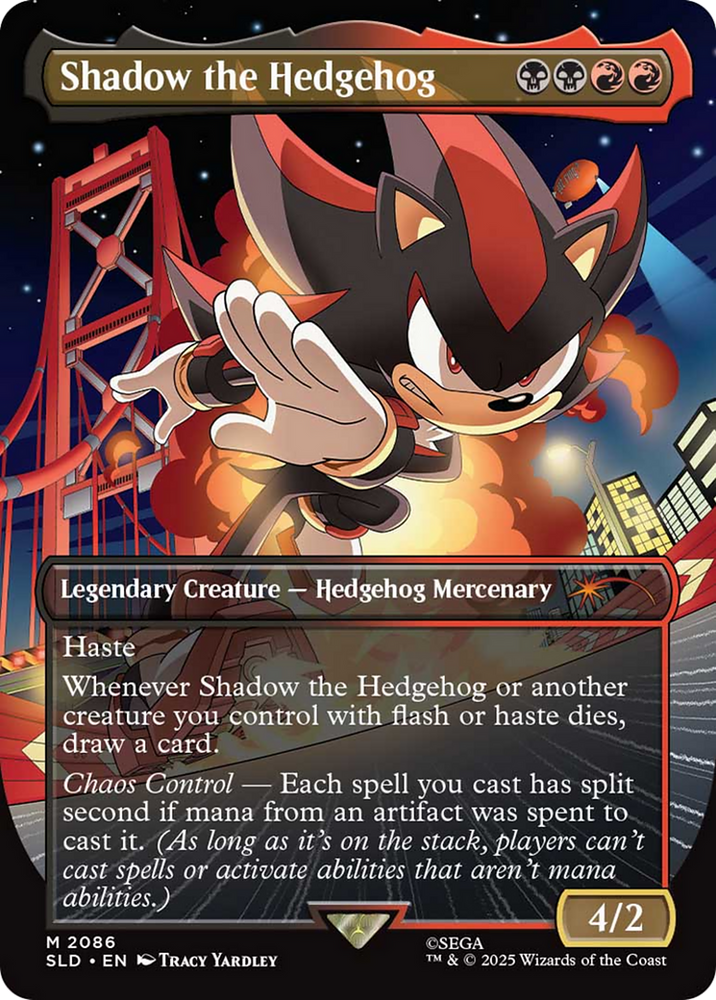 Shadow the Hedgehog (Rainbow Foil) [Secret Lair Drop Series] Magic: The Gathering