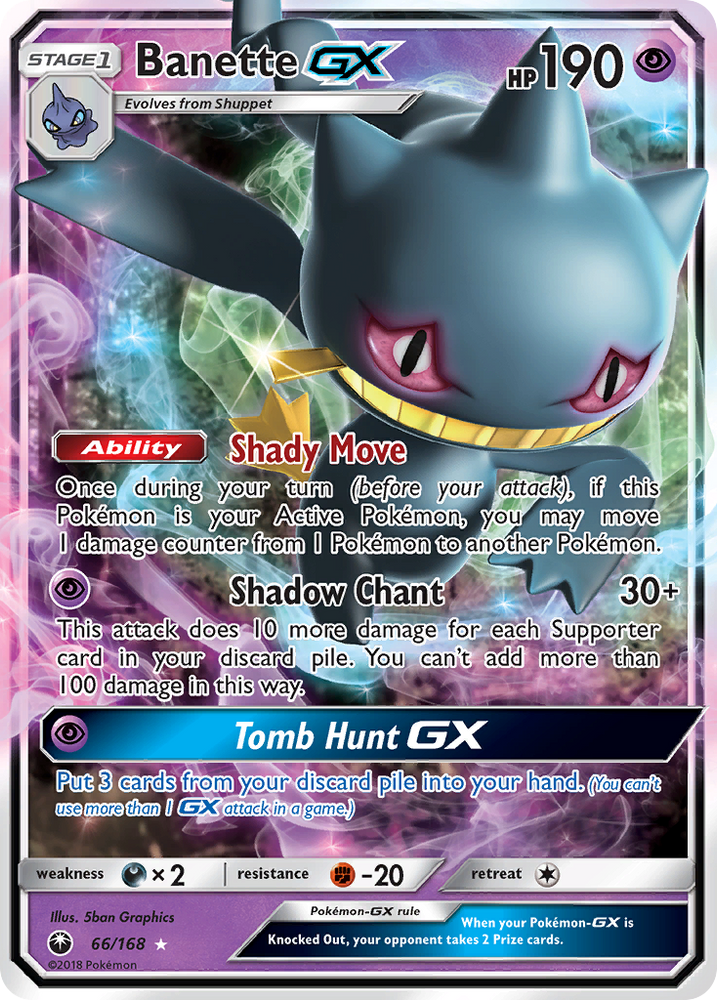 Banette GX (66/168) [Sun & Moon: Celestial Storm] Pokémon