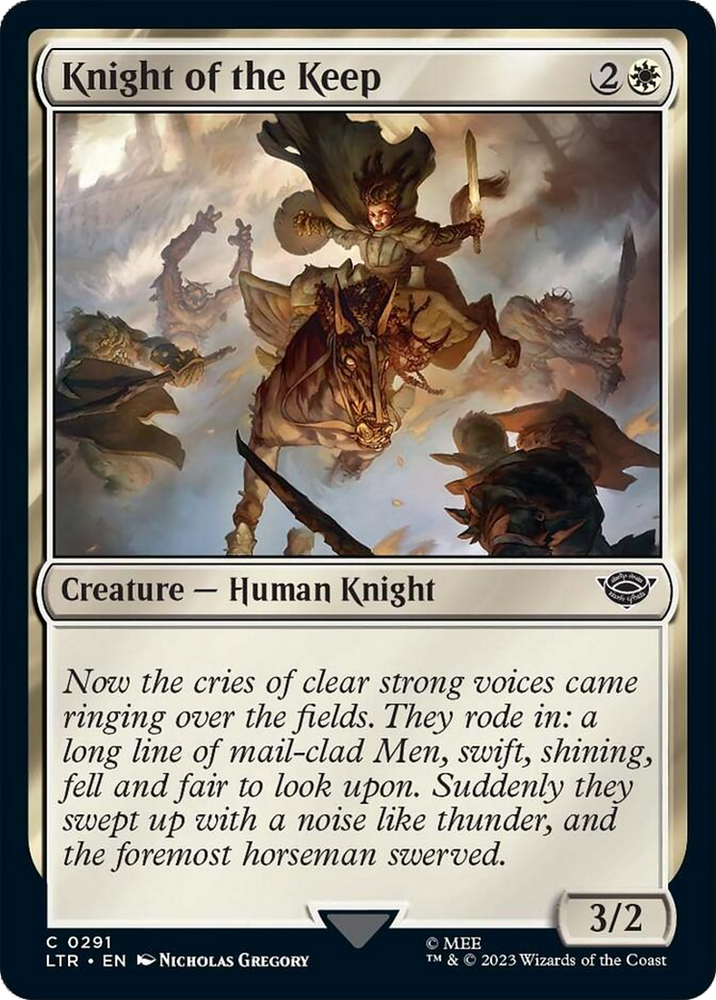 Knight of the Keep [The Lord of the Rings: Tales of Middle-Earth] Magic: The Gathering