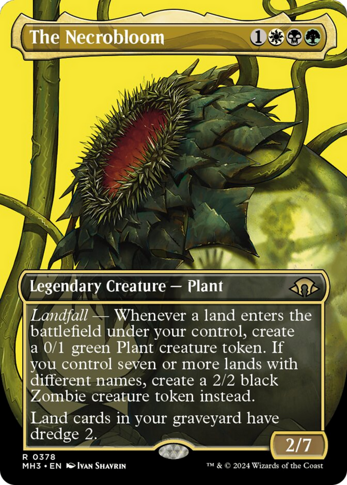 The Necrobloom (Borderless) [Modern Horizons 3] Magic: The Gathering