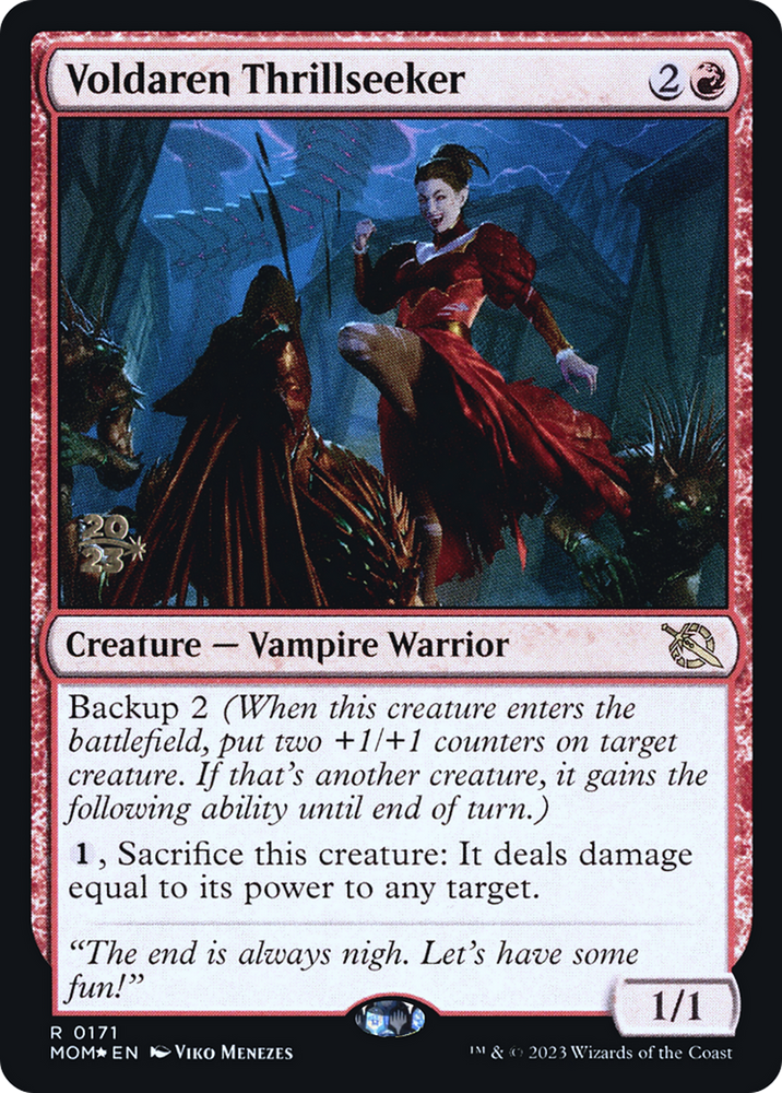 Voldaren Thrillseeker [March of the Machine Prerelease Promos] Magic: The Gathering