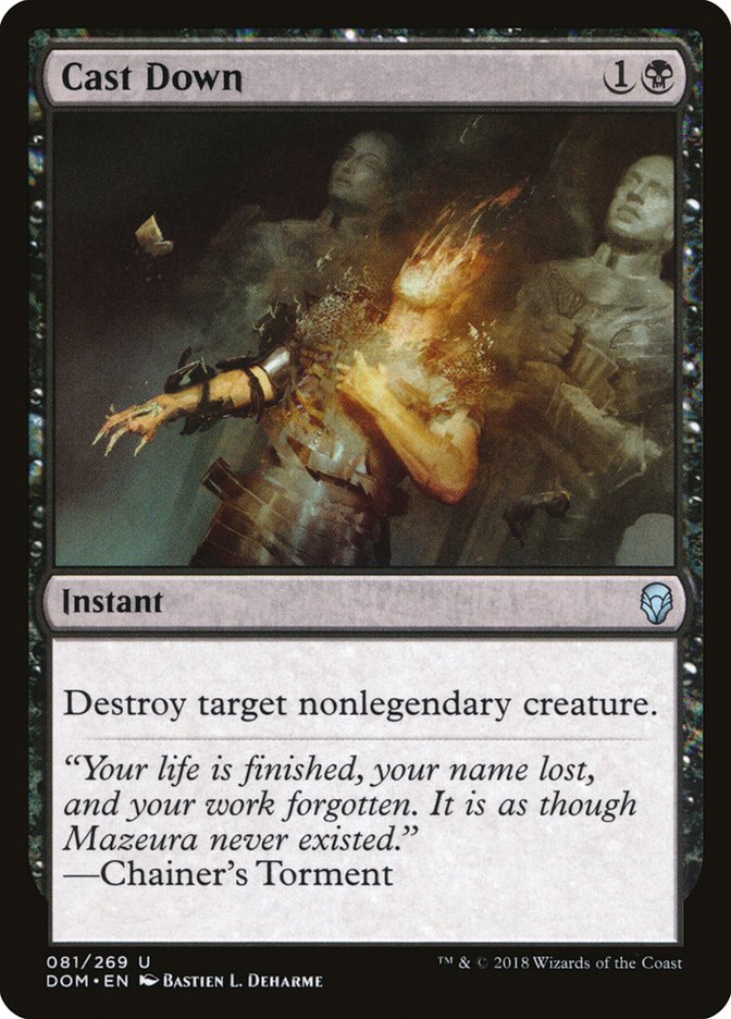 Cast Down [Dominaria] Magic: The Gathering