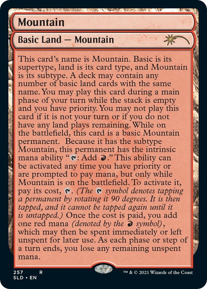 Mountain (257) [Secret Lair Drop Series] Magic: The Gathering