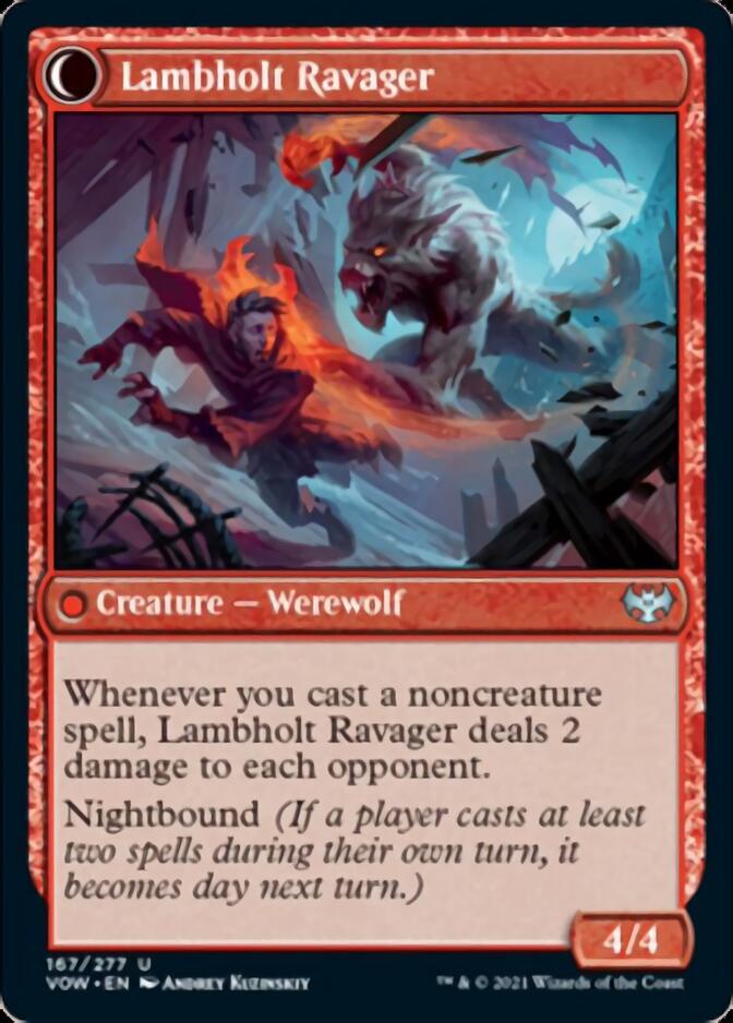 Lambholt Raconteur // Lambholt Ravager [Innistrad: Crimson Vow] Magic: The Gathering