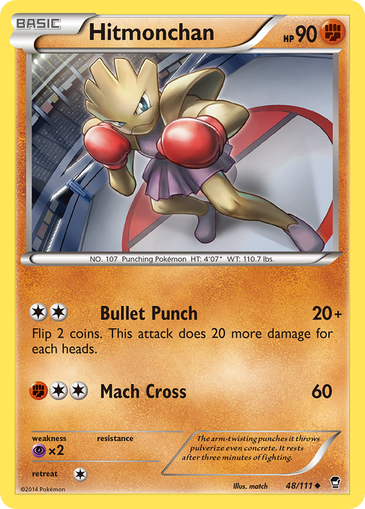 Hitmonchan (48/111) [XY: Furious Fists] Pokémon