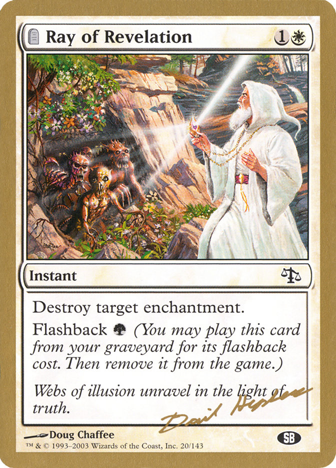 Ray of Revelation (Dave Humpherys) (SB) [World Championship Decks 2003] Magic: The Gathering