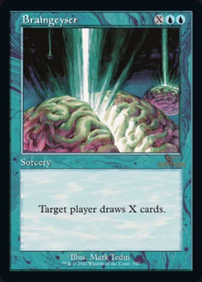 Braingeyser (Retro) [30th Anniversary Edition] Magic: The Gathering