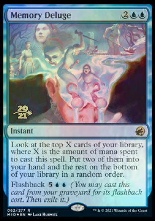 Memory Deluge [Innistrad: Midnight Hunt Prerelease Promos] Magic: The Gathering