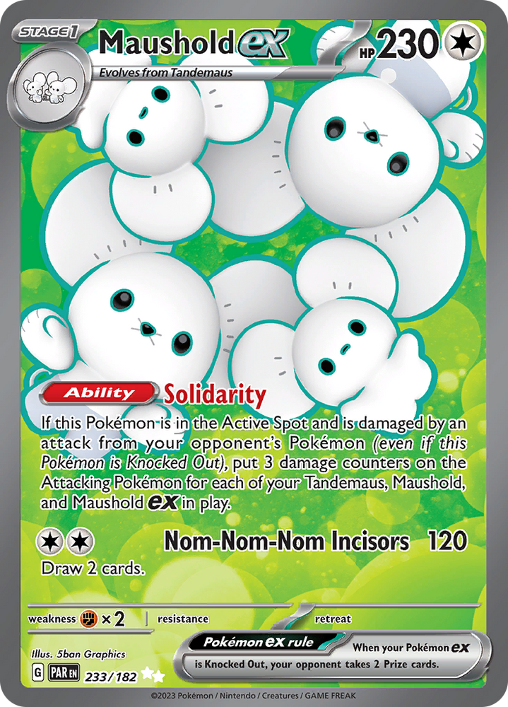 Maushold ex (233/182) [Scarlet & Violet: Paradox Rift] Pokémon