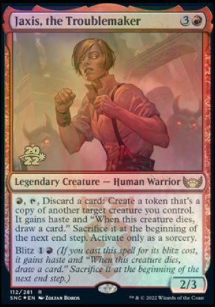 Jaxis, the Troublemaker [Streets of New Capenna Prerelease Promos] Magic: The Gathering
