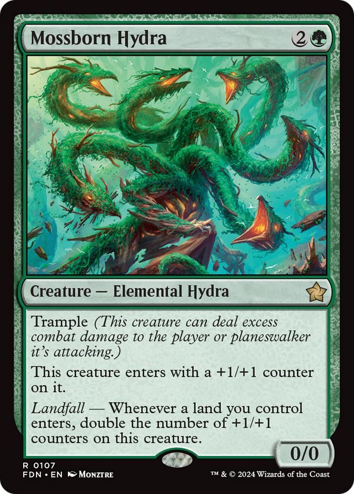 Mossborn Hydra [Foundations] Magic: The Gathering