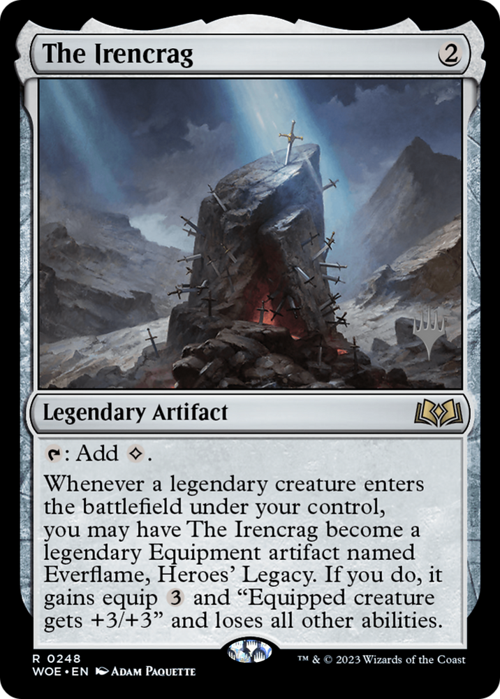 The Irencrag (Promo Pack) [Wilds of Eldraine Promos] Magic: The Gathering