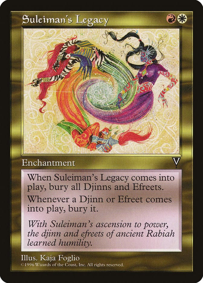 Suleiman's Legacy [Visions] Magic: The Gathering