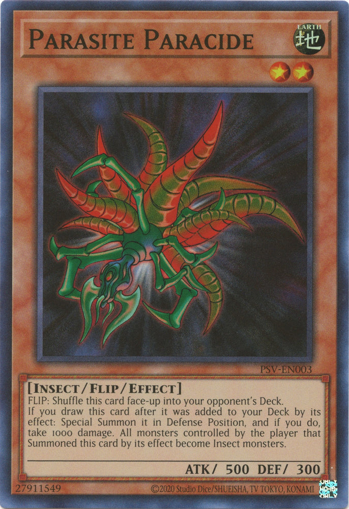 Parasite Paracide (25th Anniversary) [PSV-EN003] Super Rare - Yugioh Cards For Your TCG Needs!