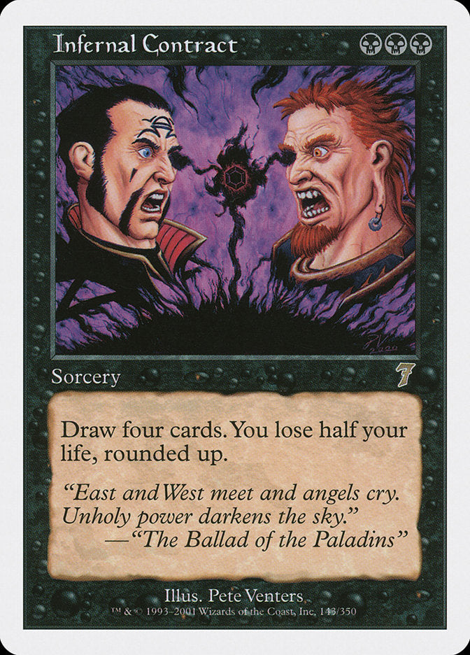 Infernal Contract [Seventh Edition] Magic: The Gathering