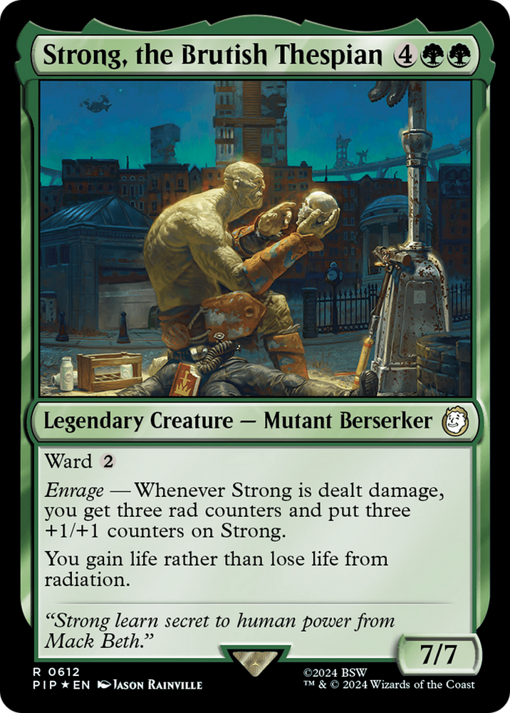 Strong, the Brutish Thespian (Surge Foil) [Fallout] Magic: The Gathering