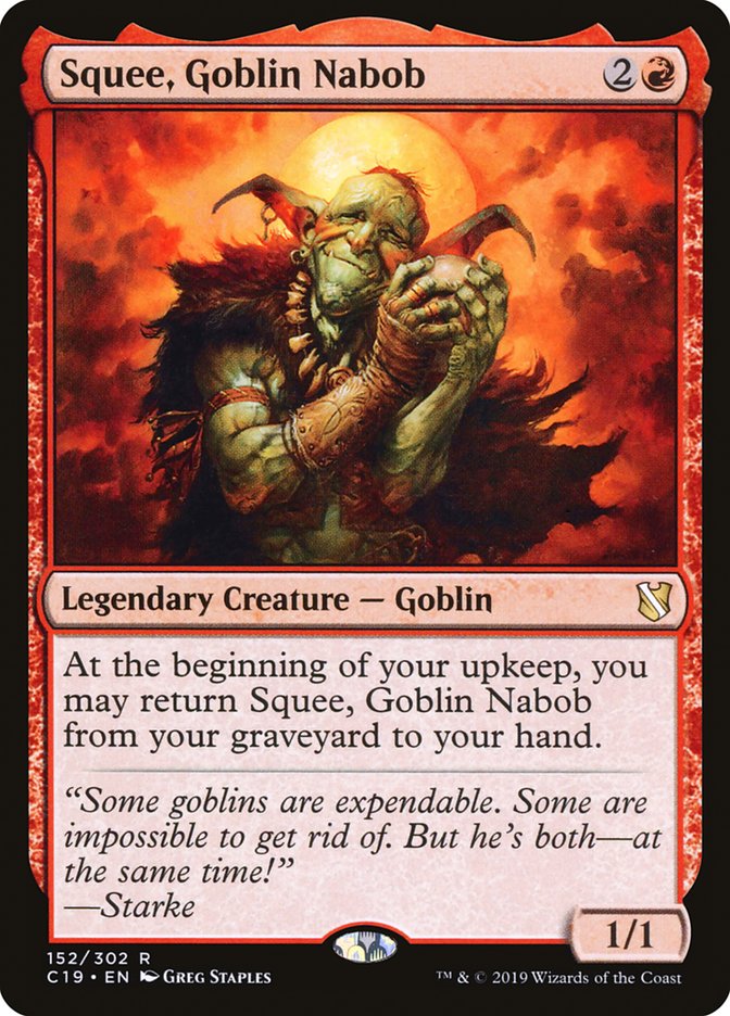 Squee, Goblin Nabob [Commander 2019] Magic: The Gathering